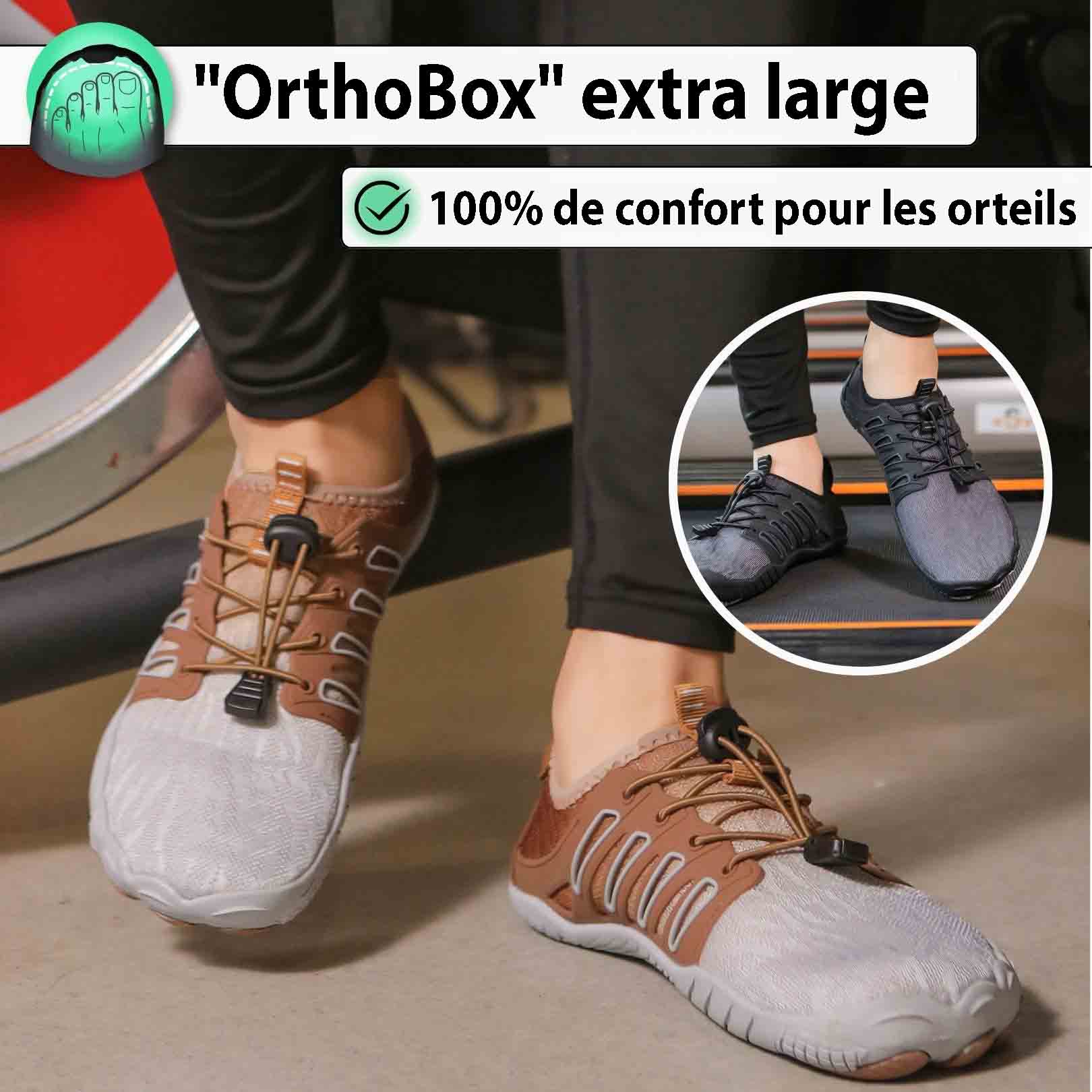 OrthoBox™ – Chaussures Aquatiques Souples et Plates