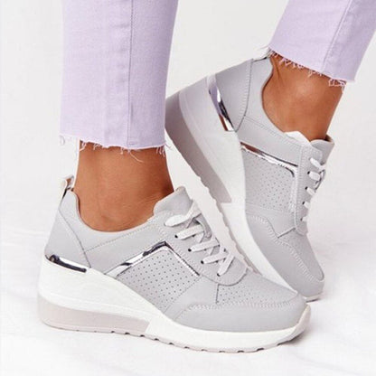 Chaussures running femme légères et confortables beige clair