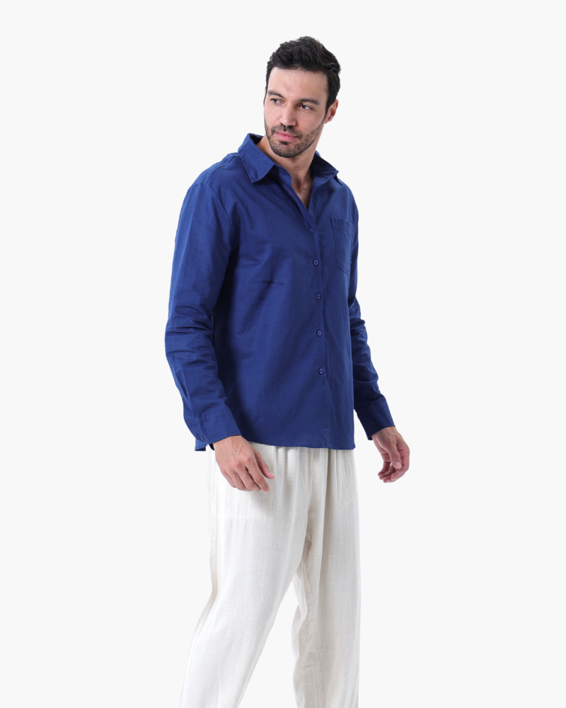 Chemise Homme Léger Lin Coton Été