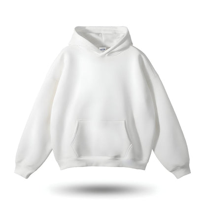 Sweat à capuche gris uni et confortable pour homme et femme