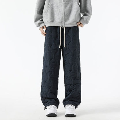 Pantalon Hiver Chaud Homme – Pantalon Polaire Élégant avec Ceinture Élastique et Coupe Dégagée