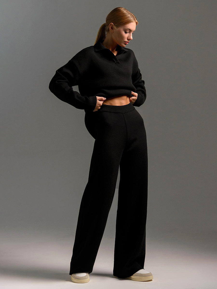 Tenue décontractée femme : Pull doux et pantalon large confortable
