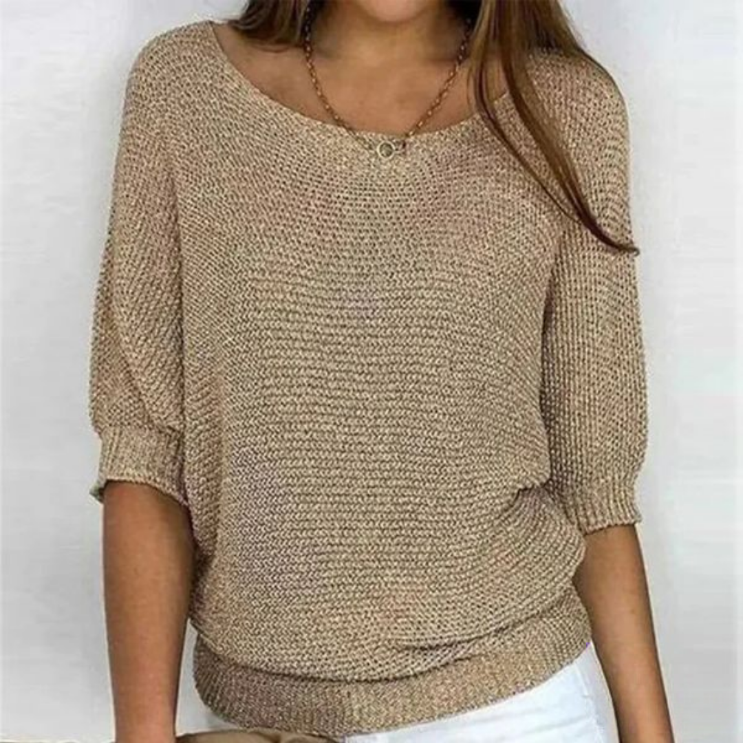 Pull Femme Décontracté – Maille Souple Manches Longues Chic