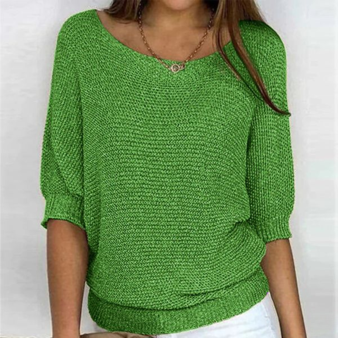 Pull Femme Décontracté – Maille Souple Manches Longues Chic - PanierRoyale