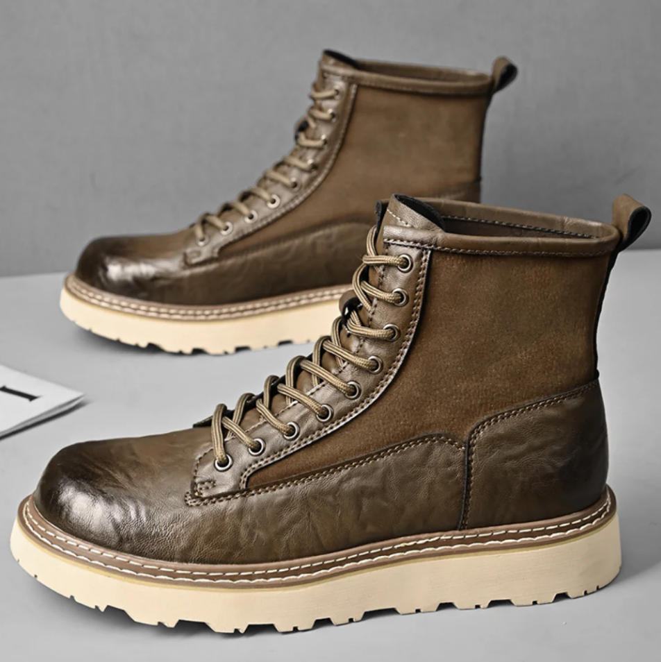 Bottines Homme Cuir Noir Élégantes - BerlinGlamour