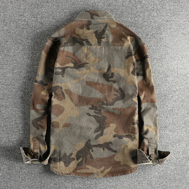 Chemise Cargo Homme Militaire Coton