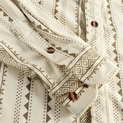 Chemise Homme Coton Rayée Classique