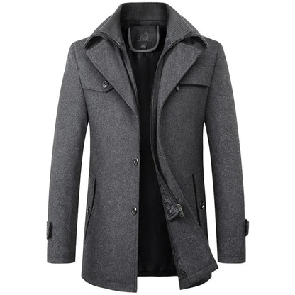 Manteau Homme Hiver Noir Tailleur