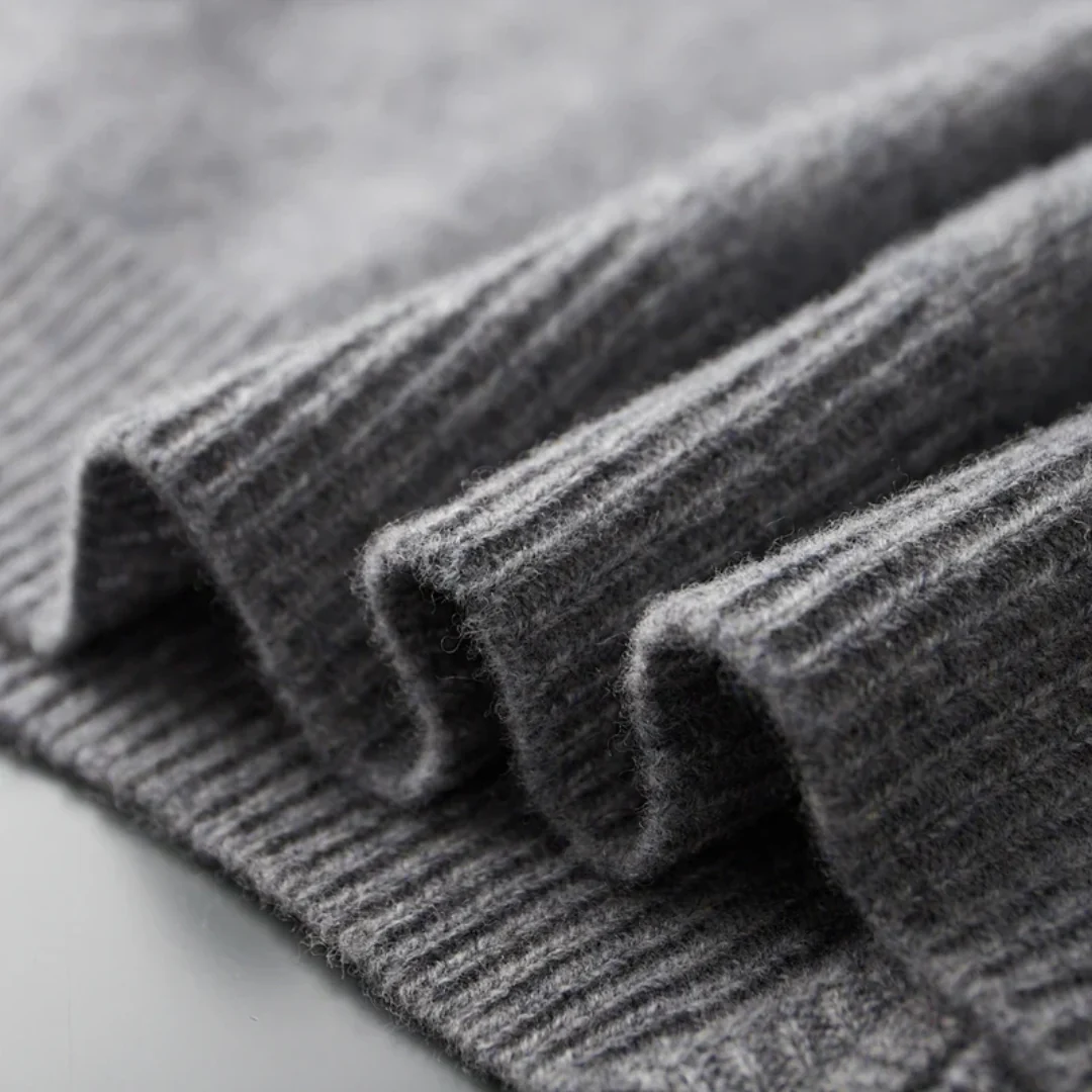 Pull Homme Mérinos Zippé Chaud et Léger