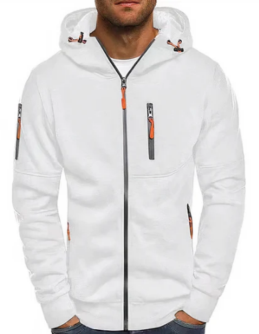 Veste Homme Coton Élégant avec Capuche Zippée - PanierRoyale