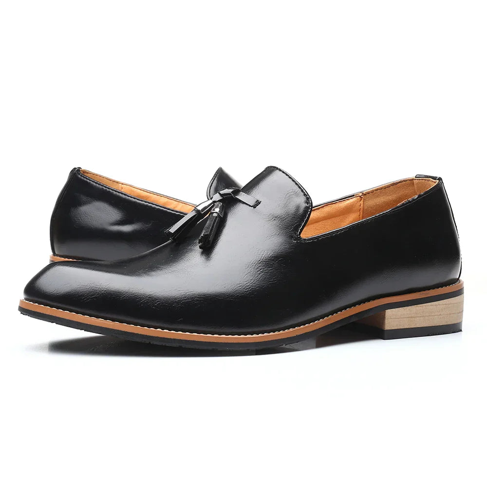 Mocassins Homme Cuir Elegant Noir