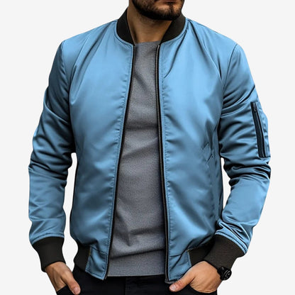 Veste Homme Chic à Manches Longues Col Montant