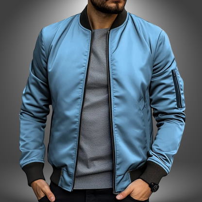 Veste Zippée Homme Imperméable avec Manches Réglables