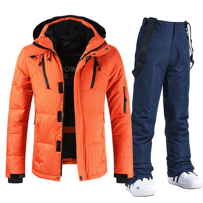 Vêtement Ski Homme Imperméable et Venté avec Veste et Pantalon