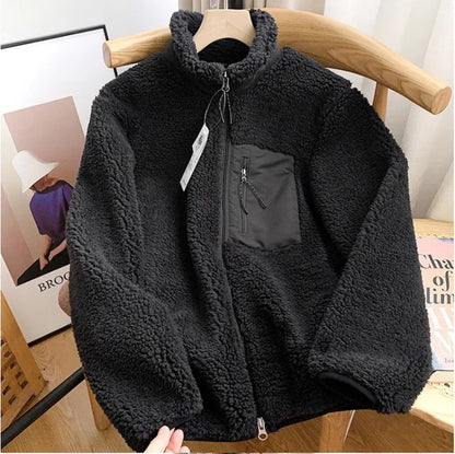 Manteau Hiver Femme - Veste Douillette et Élégante en Fourrure Synthétique pour Grand Froid