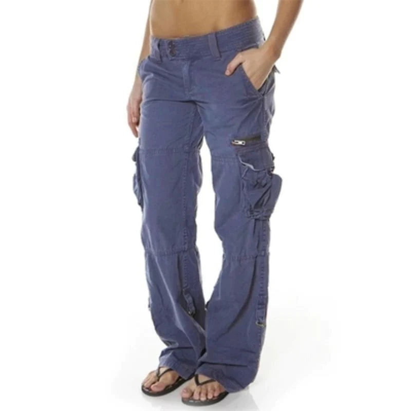 Pantalon cargo femme détente confortable - PanierRoyale