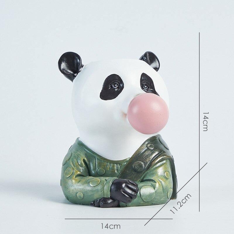 Vase Décoratif Fleuri avec Motifs Animaux Joyeux
