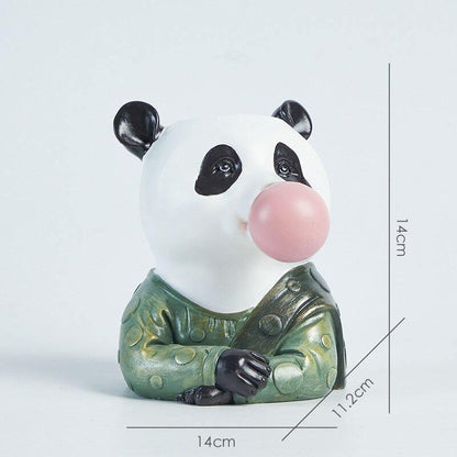 Vase Décoratif Fleuri avec Motifs Animaux Joyeux
