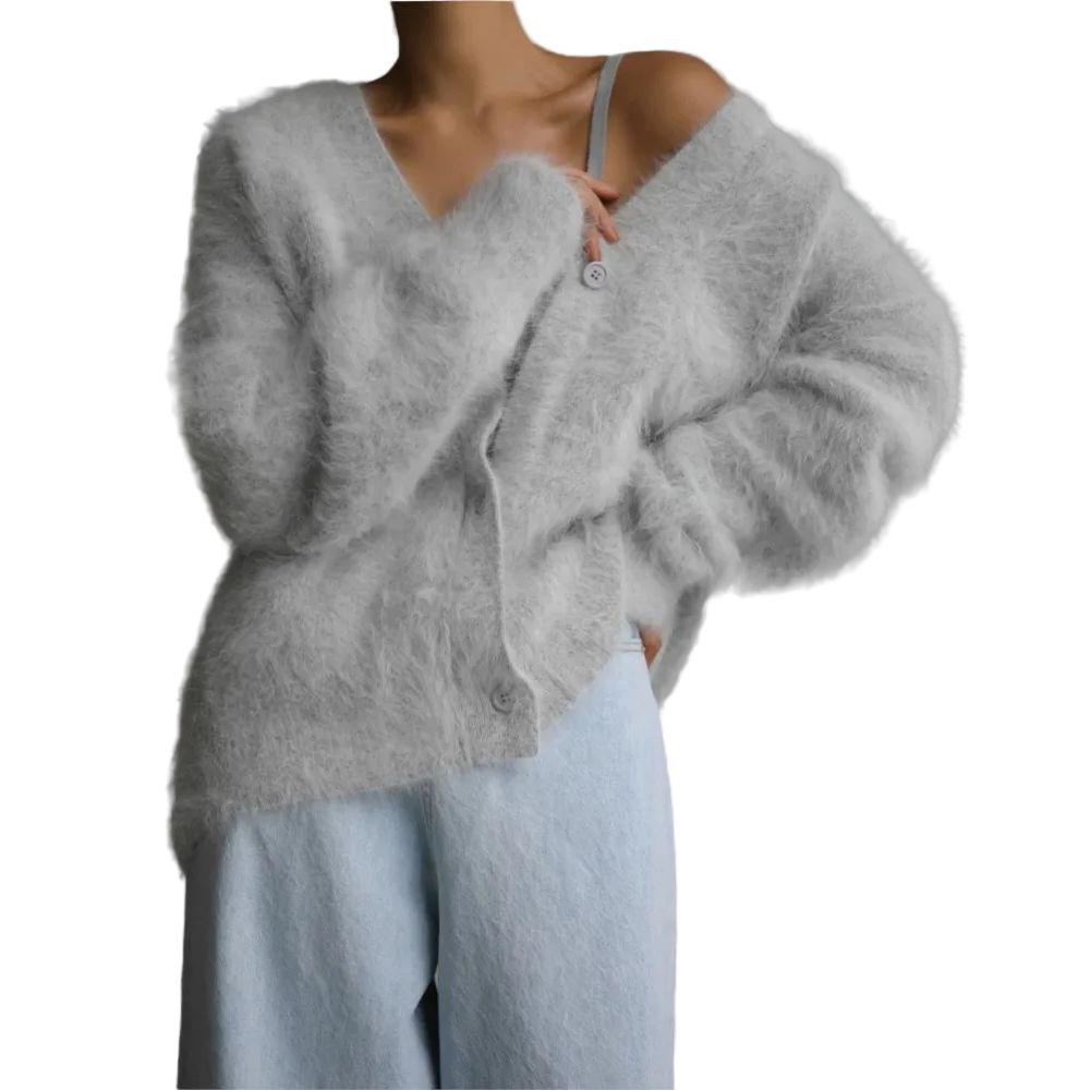 Cardigan Femme Chic Col en V pour Femme - PanierRoyale