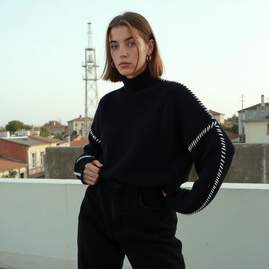 Pull Femme Chic et Doux en Maille - PanierRoyale
