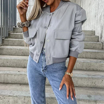Veste Femme Streetwear Chic avec Poches et Capuche