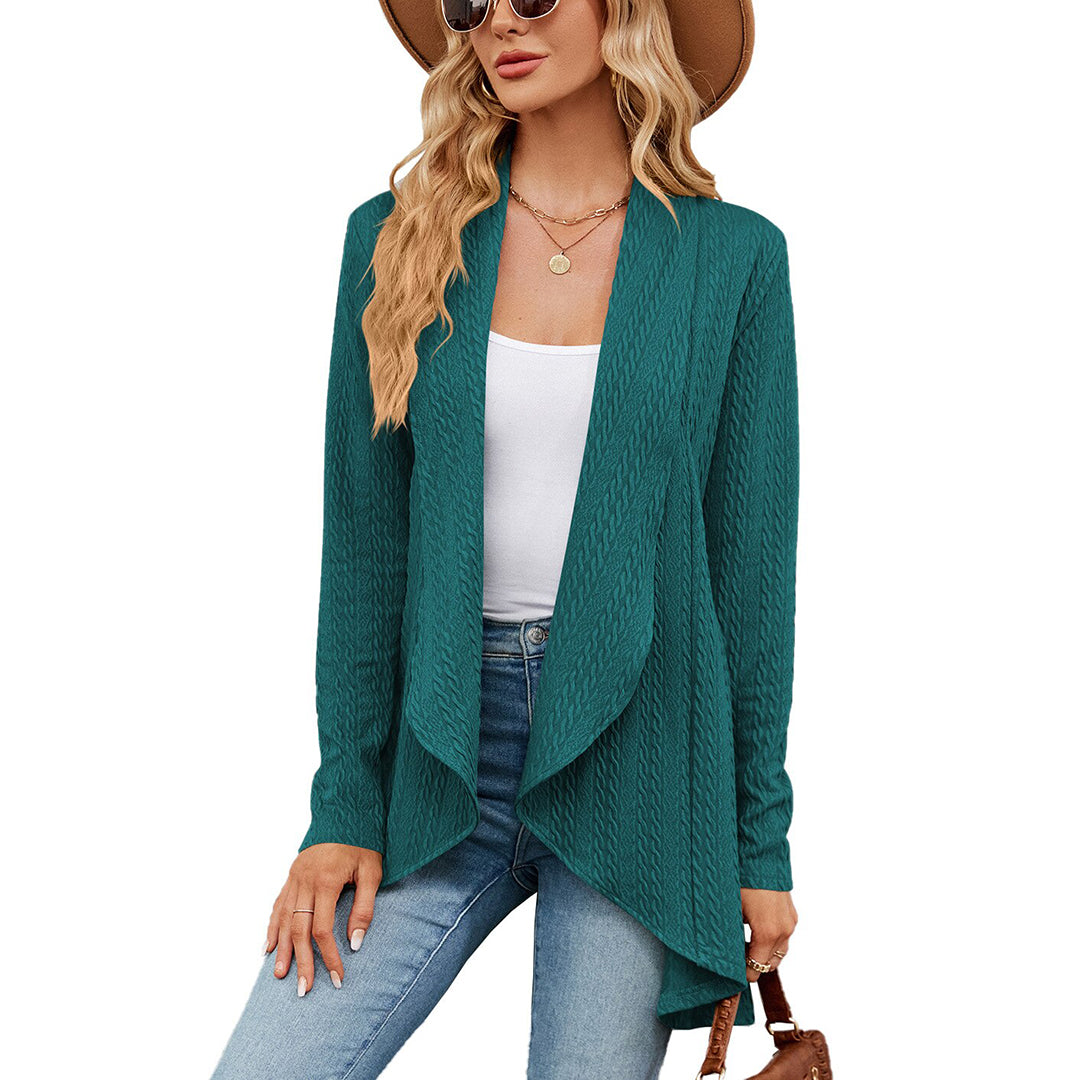 Gilet Femme Chic Taille Adjustée Automne Hiver