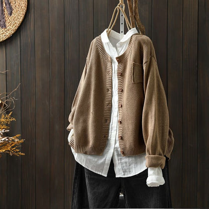 Cardigan Grande Taille Féminin Élégant