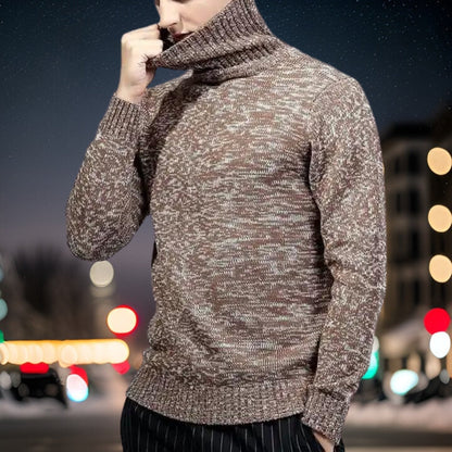 Pull Homme Classique Col Rond en Laine pour Hiver