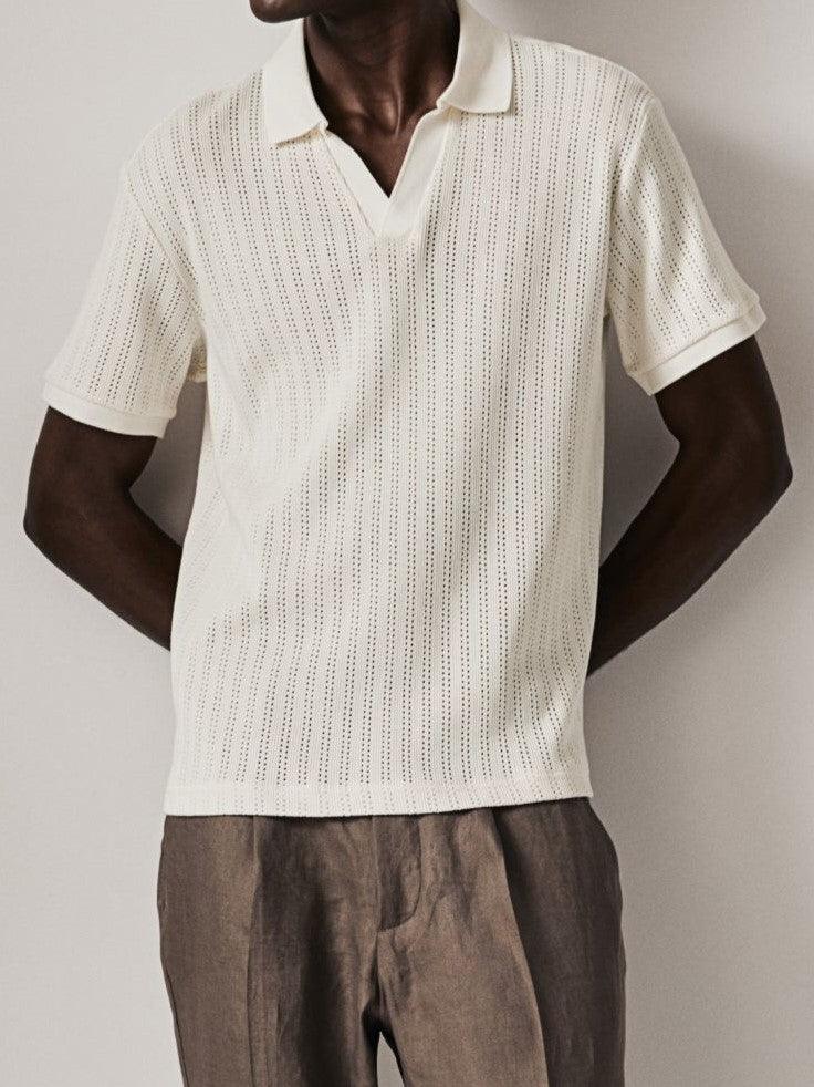 Pull Polo Col Rond Élégant pour Homme