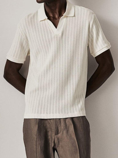 Pull Polo Col Rond Élégant pour Homme
