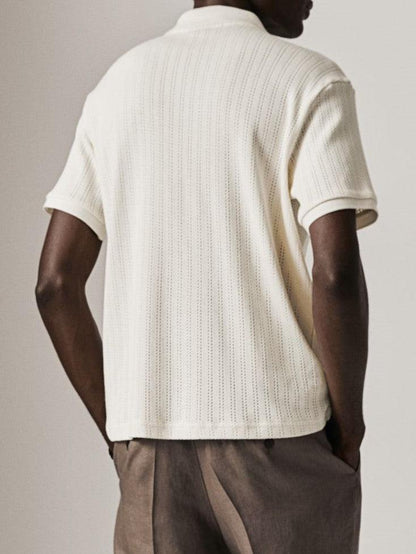 Pull Polo Col Rond Élégant pour Homme