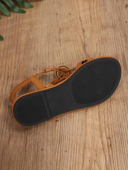 Perloria™ – Sandales Plates Femme Chic et Confortables pour l’Été