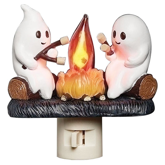 PhantoFire™ – Lampe de Table Feu de Camp Fantôme LED Décor Halloween 3D