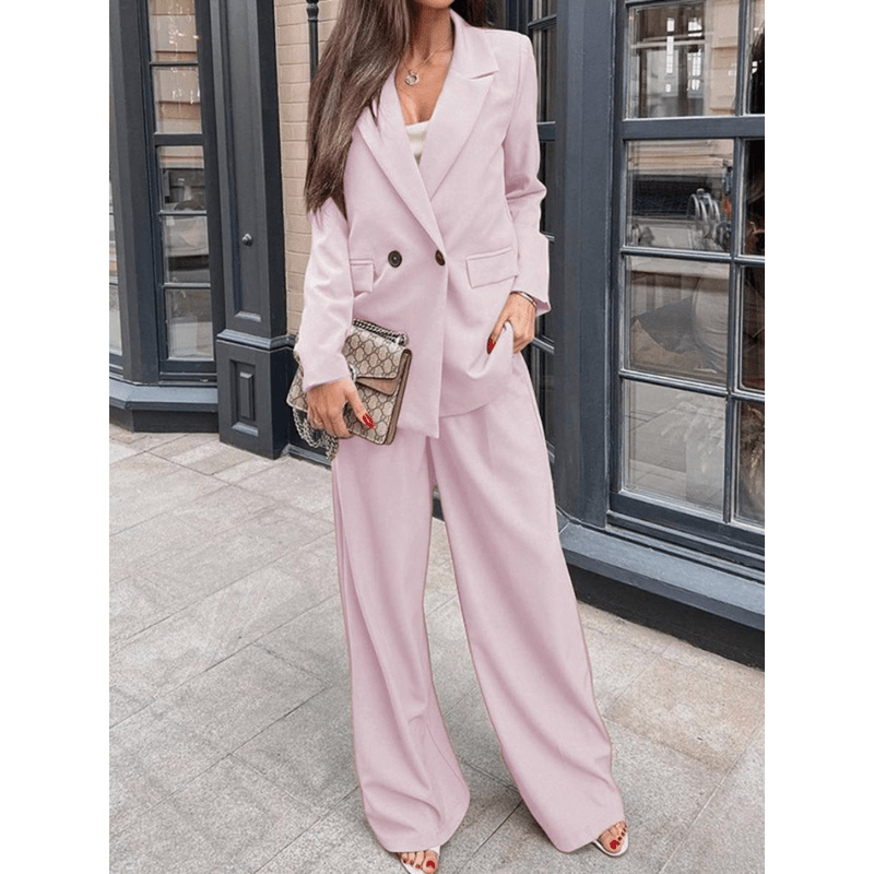 Costume Femme Chic Tailleur Pantalon Business
