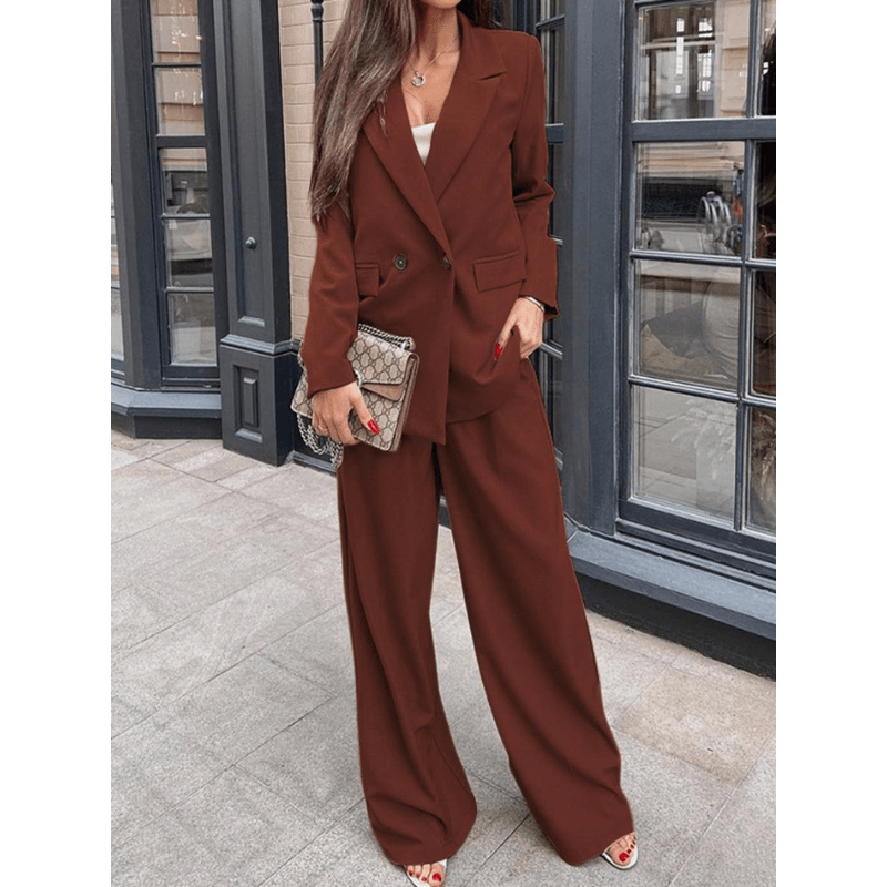 Costume Femme Chic Tailleur Pantalon Business - PanierRoyale