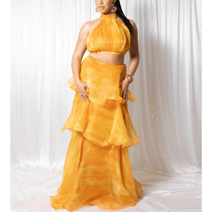 Robe Été Femme Florale Dos Nu avec Volants