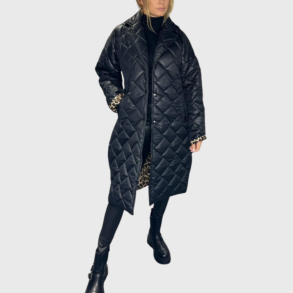 Manteau Matelassé Unisexe Réversible Coupe Confort