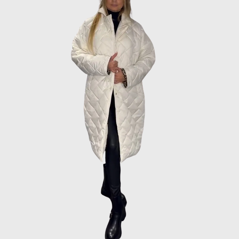Manteau Matelassé Unisexe Réversible Coupe Confort