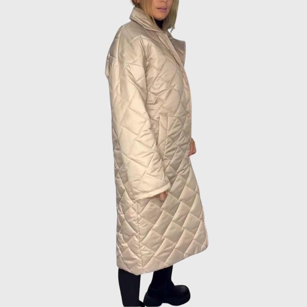 Manteau Matelassé Unisexe Réversible Coupe Confort