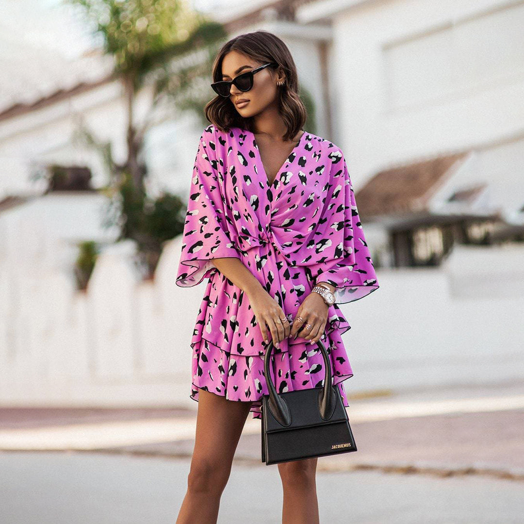 Robe Femme Courte en Coton Doux et Élégant