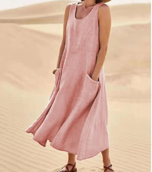 Robe Décontractée en Coton pour Femme au Quotidien