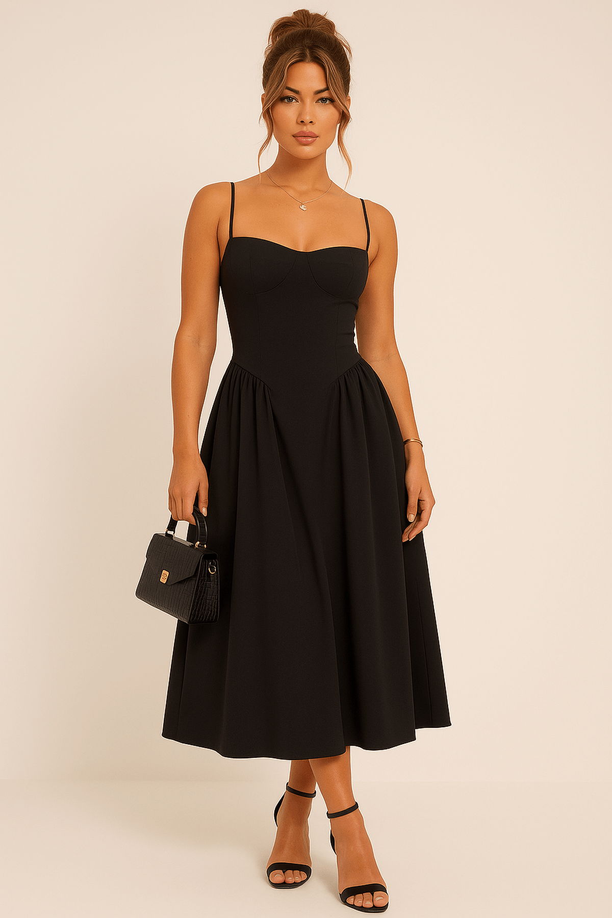 Robe Été Sans Manches avec Jupe Évasée - BerlinGlamour