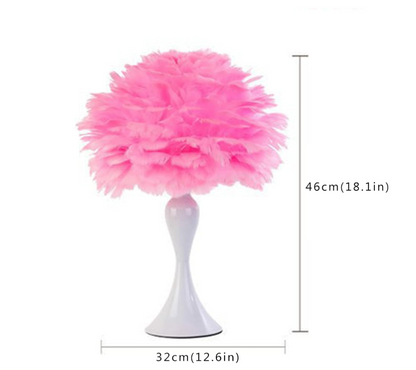 PlumaLuxe™ – Lampe de Table à Plumes Élégante Style Nordique Moderne