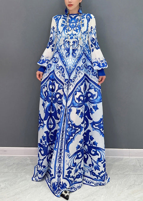 Robe de plage grande taille imprimé marine avec manches larges - EasyApparels
