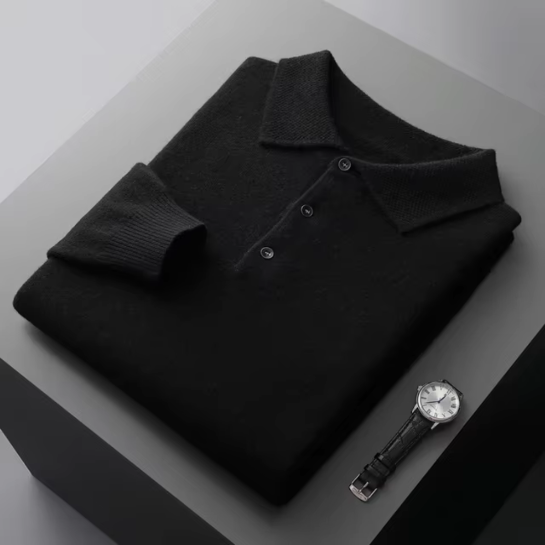 Pull Polo Homme Maille Fine Coupe Moderne