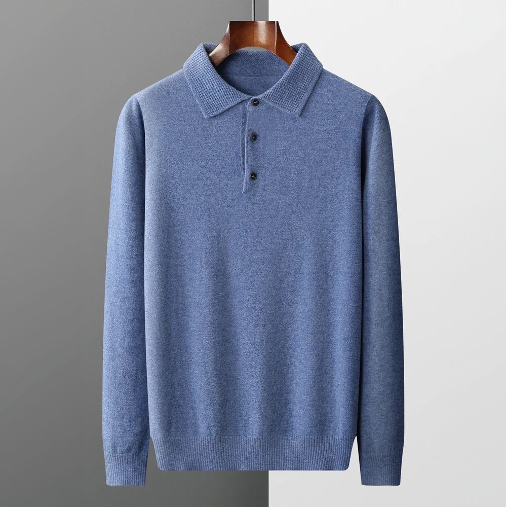 Pull Polo Homme Maille Fine Coupe Moderne