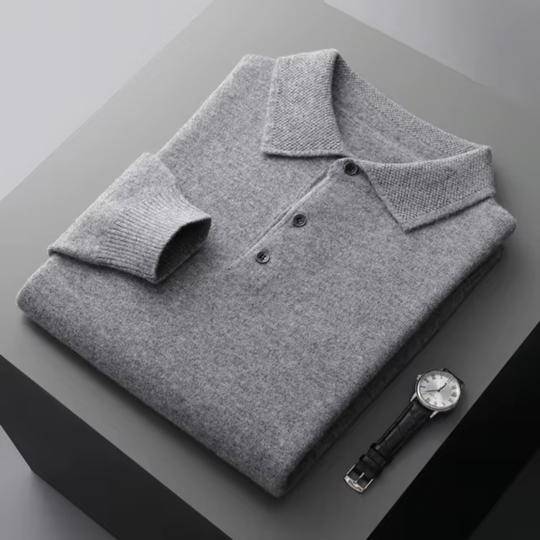 Pull Polo Homme Maille Fine Coupe Moderne