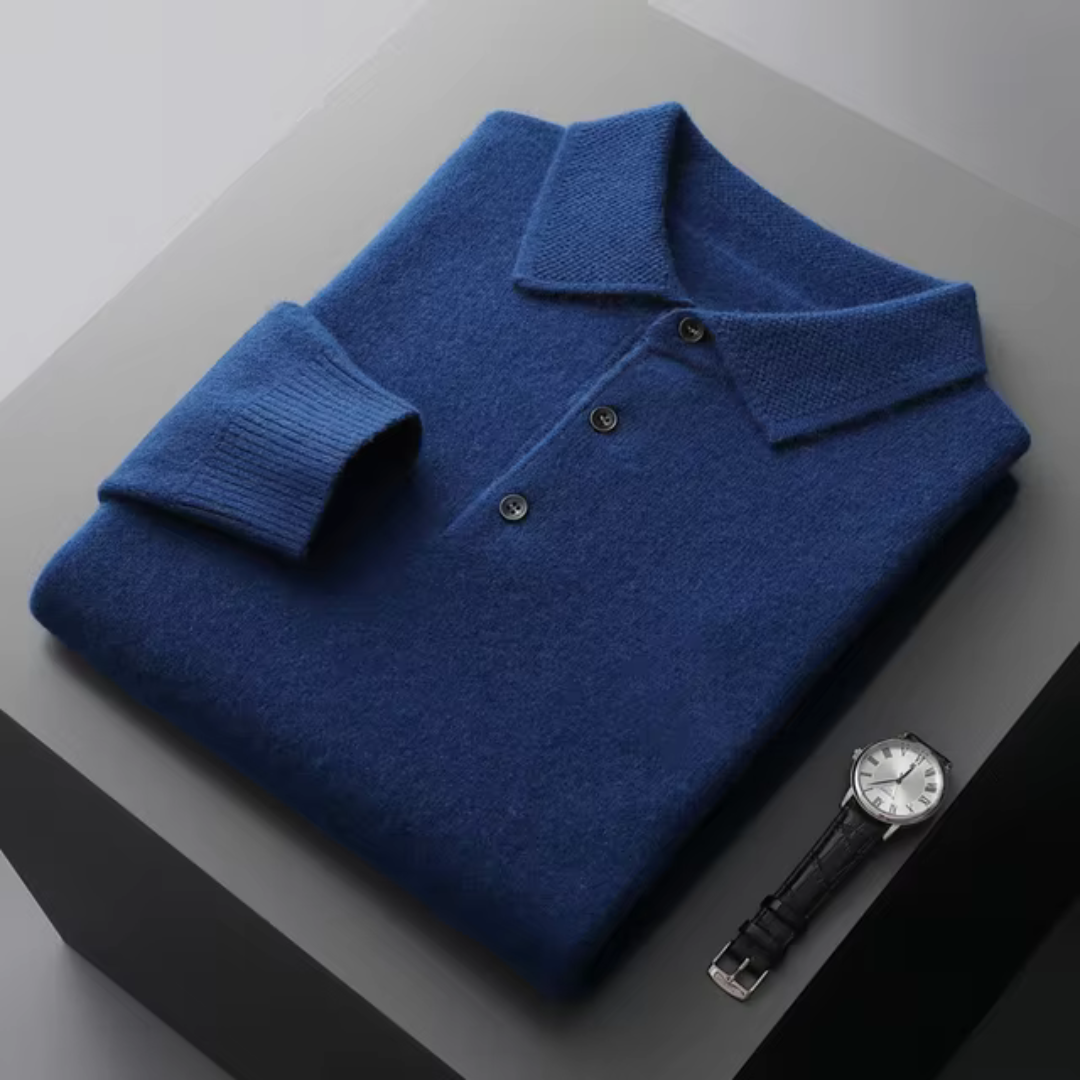 Pull Polo Homme Maille Fine Coupe Moderne