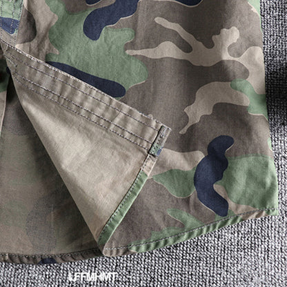 Chemise Homme Manche Longue Camouflage Militaire
