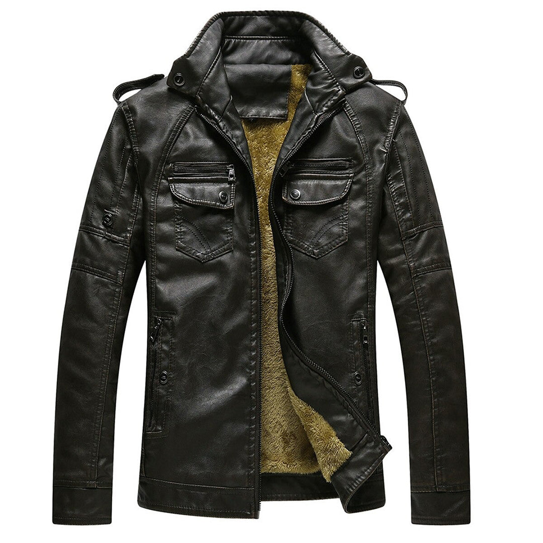Veste Homme Chic à Épaules Droites et Doublure Polaire